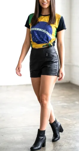 Conjunto shorts clock House Napa e camiseta moda Brasil