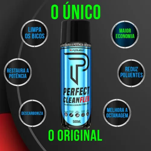 Perfect Clean Flex Limpa Bicos Economiza Combustível 500ml Koube