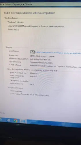 Computador em ótimo estado