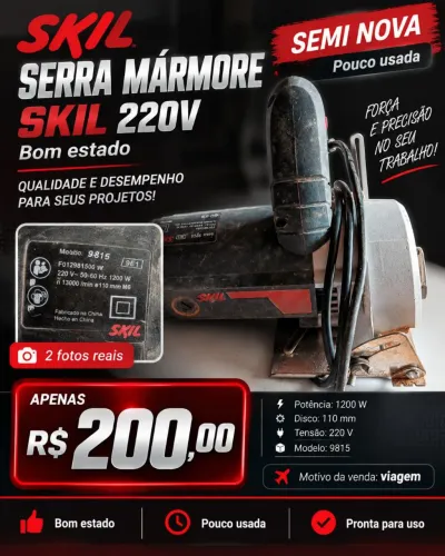 Serra Mármore Skil 220V