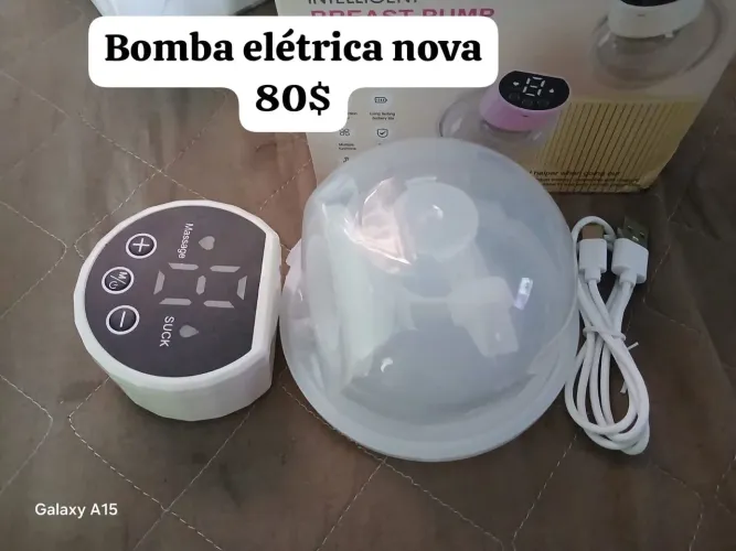 Bomba elétrica + lixadeira elétrica para bebê combo