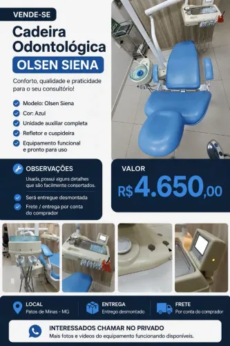 Cadeira odontológica Olsen Siena