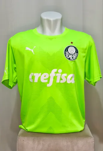 Camisa de Goleiro Palmeiras II 23/24 - Verde Limão / PERSONALIZADA TAMANHO : GG