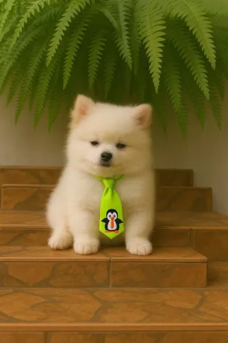 Lulu da Pomerânia fofo 