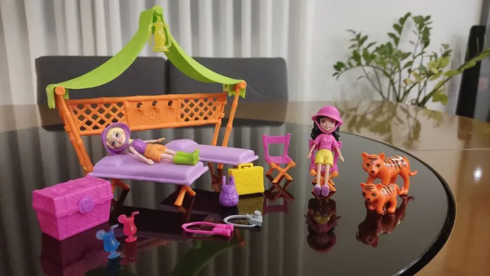 Acampamento no Safari Polly Pocket