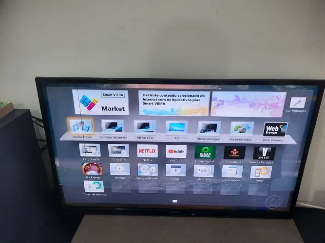 TV Panasonic Led Wi-Fi integrado USB hdmi controle apps