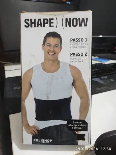 Cinta shape Now preta tamanho M masculina