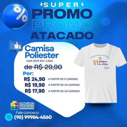 Camisas personalizadas atacado