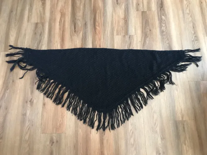 Xale Zara Preto Grande Unissex Chique