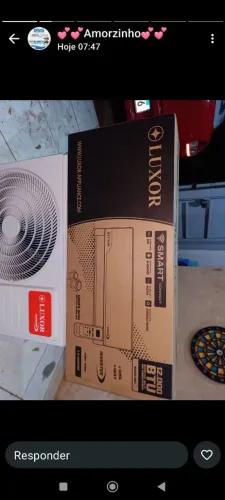 Vendo um ar condicionado inverter novo com acesso pelo app conecta com Alexa 12 mil BTUs .