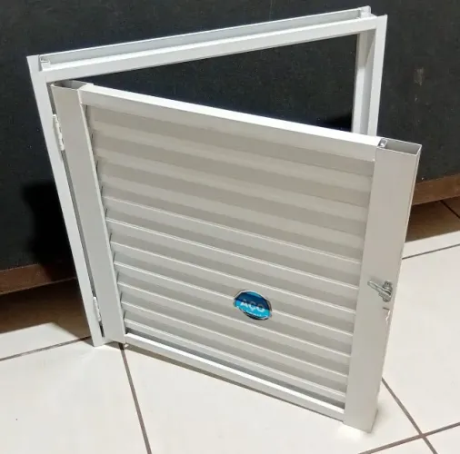 Porta Giro Alçapão Aço 60x60cm Branco NOVO