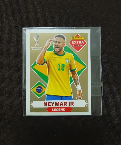 Figurinha legend Neymar Dourado ORIGINAL DA PANINI
