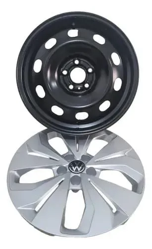 Roda aço aro 16 + Calota original T cross sense