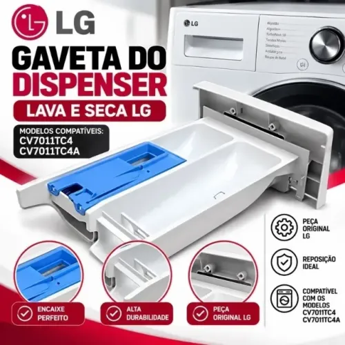 Gaveta Do Dispenser Cv7011tc4 Cv7011tc4a Lava E Seca LG
