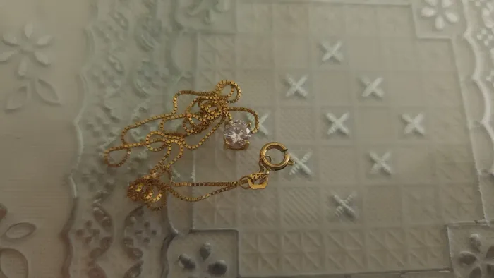 Colar Ponto de Luz Ouro 18K
