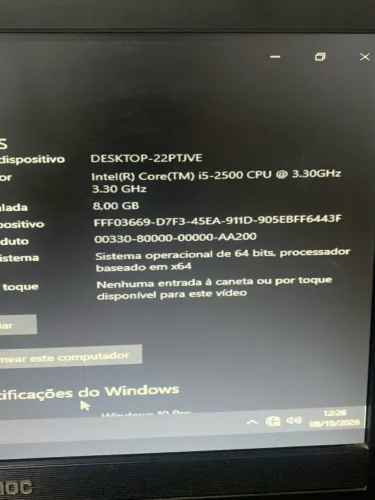 Kit i5+ 8 gb ram e ssd 128gb