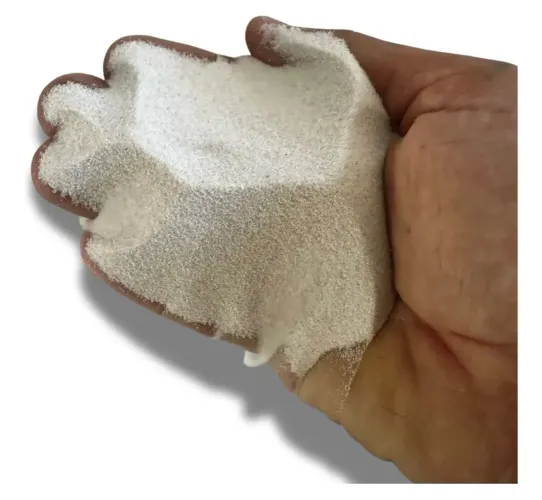 5kg Areia Duna Branca Super Fina Lago E Aquario Lavada