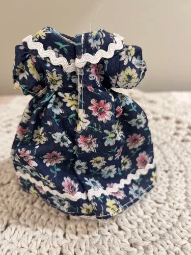 Vestido boneca de porcelana 15cm
