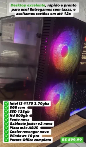 Computador novo rápido