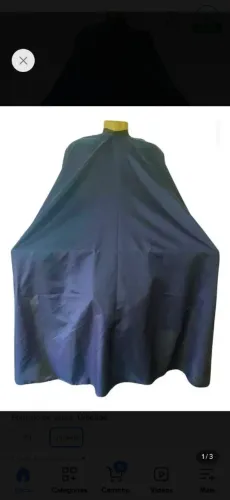 Capa de corte preta grande