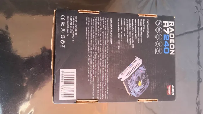 Placa de vídeo AMD Radeon 2gb 