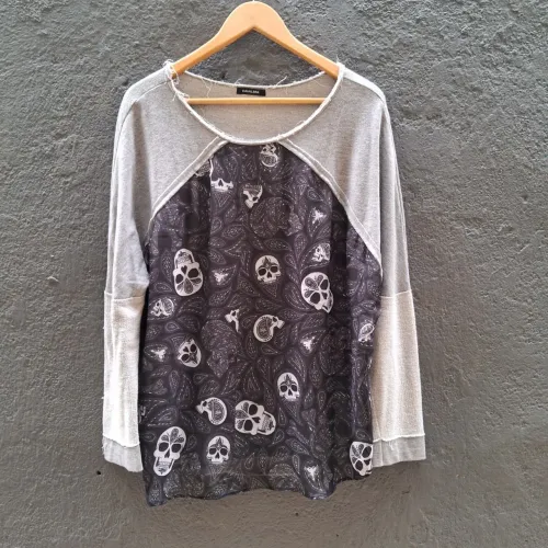 Blusa cinza tam gg Cavaleira