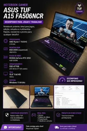 Notebook ASUS TUF Gaming A15
