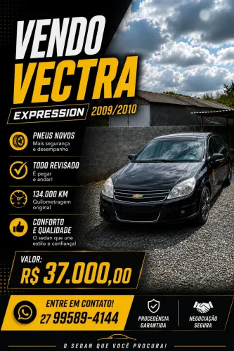 Chevrolet Vectra Expression 2.0 MPFI Flexpower MEC 2010