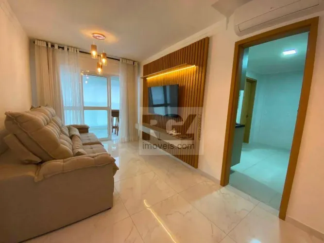 Apartamento com 3 dormitórios para alugar, 116 m² por R$ 12.000,00/mês - Gonzaga - Santos/