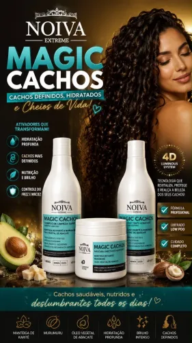 Kit de produtos de cabelo, shampoo, condicionador e máscara de hidratação