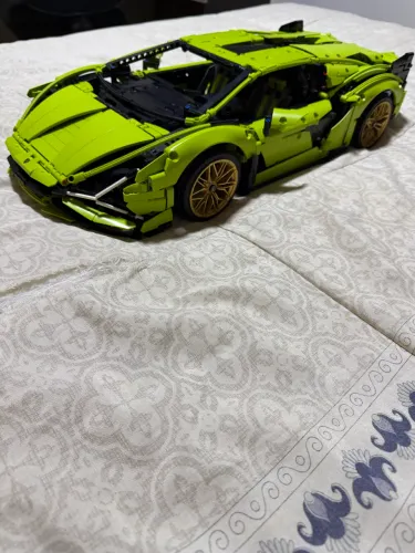 Lego lamborghini sian original com caixa + manuais + montado