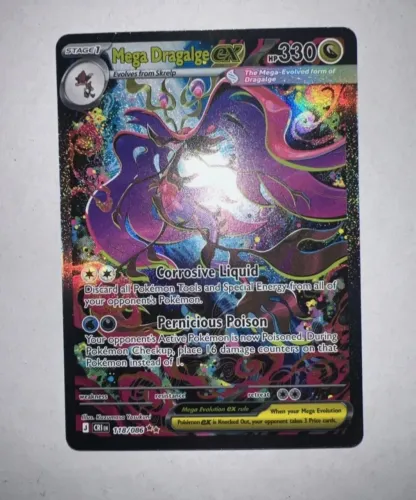 Carta Pokemon Mega Dragalge Ex (118/086) (NM) em [ING] TCG Original 