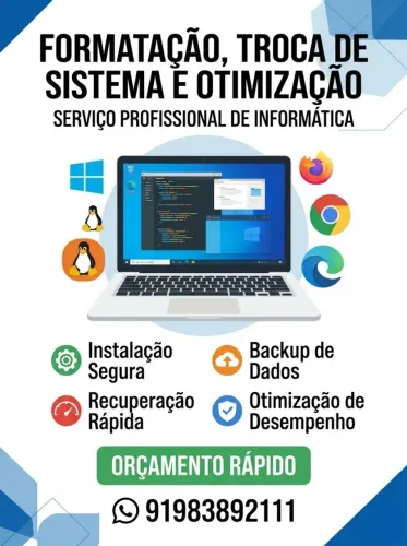 Formatação de PC e Notebook + Otimização de Desempenho