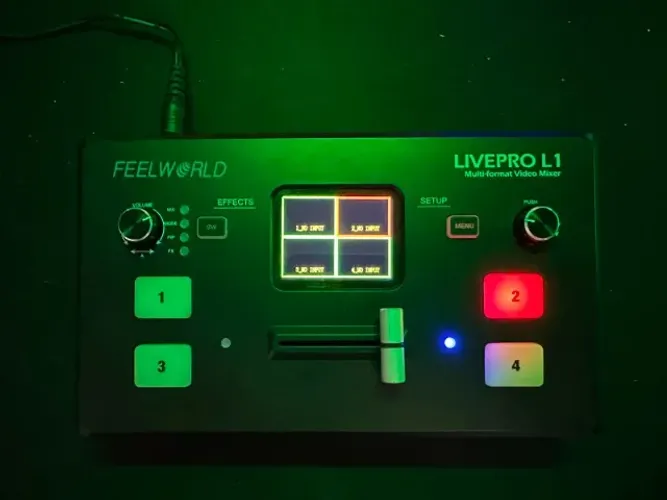 Mesa de Corte HDMI - Feelword | Transmissão ao Vivo | Switcher de Vídeo