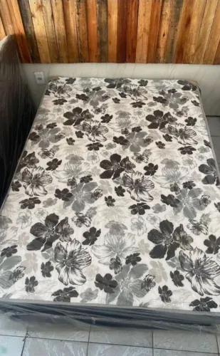 Cama Casal Box D28 - 3cm Espuma + Entrega Grátis pra Salvador