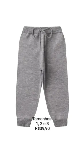 Calça em moletom infantil