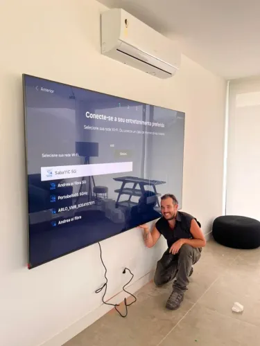 Instale sua Tv na Parede com perfeição, profissional bem avaliado no RJ 