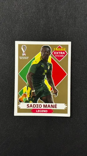 Figurinha Legend Dourada Sadio Mané (Senegal) 2022 - Rara - Perfeito Estado