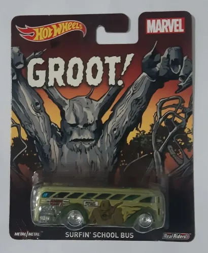 Hot wheels surfin school bus groot