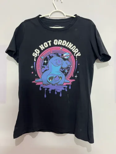 Camiseta Stitch Disney Preta P