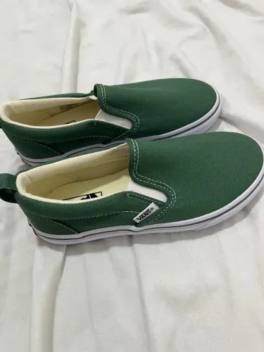 Tênis Vans Slip-On Verde - Importado do Japão - Tamanho 33/34 (21 cm)