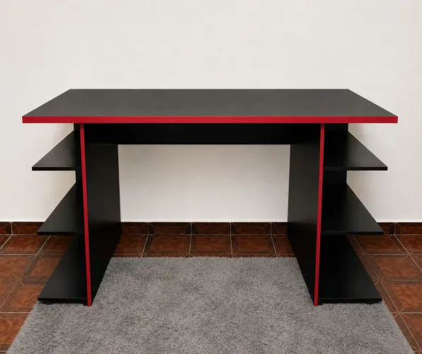 MESA GAMER PRETA E VERMELHA - NOVA / EXCELENTE ESTADO