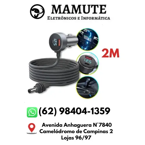 Cabo 12v/24v Tipo C Power Bank Starlink Mini e Cabo Carregador Veicular Para Starlink Mini
