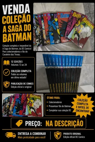 Coleção A Saga do Batman - Volumes 13 ao 24 (Panini/DC)