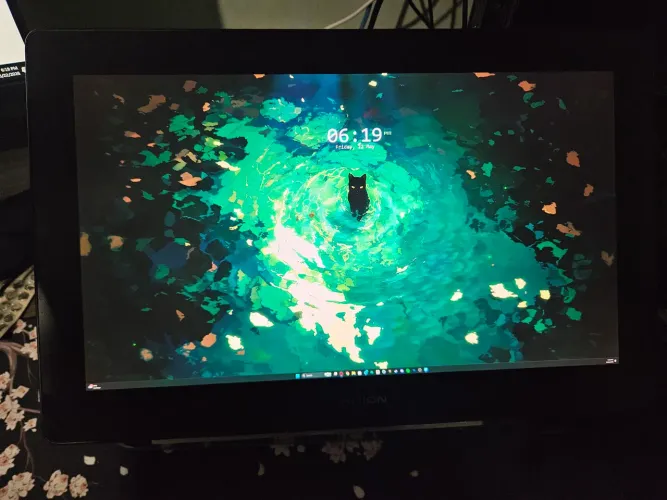 Mesa digitalizadora com tela/ Pen display 4k. Huion Kamvas pro 16 4k + Pontas de feltro