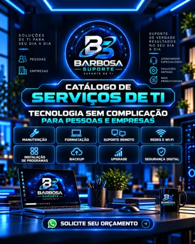 Suporte de TI | Manutenção, Formatação, Redes e Informática em BH