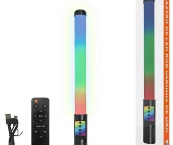 Bastão de led rgb para fotos e vídeos