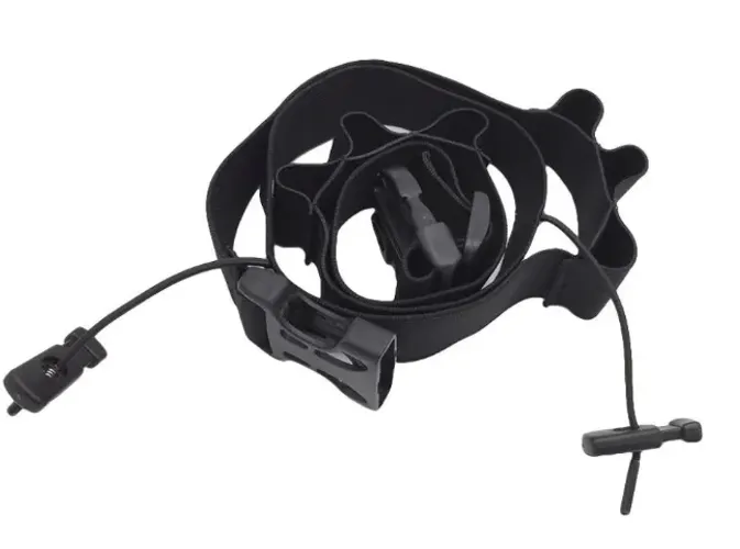 Rf008 Cinto Porta-Número Elástico com 6 porta-géis corrida triathlon
