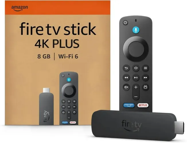 Amazon Fire Stick Tv 4k Plus 2GB RAM e 8GB Armazenamento Lacrado Original