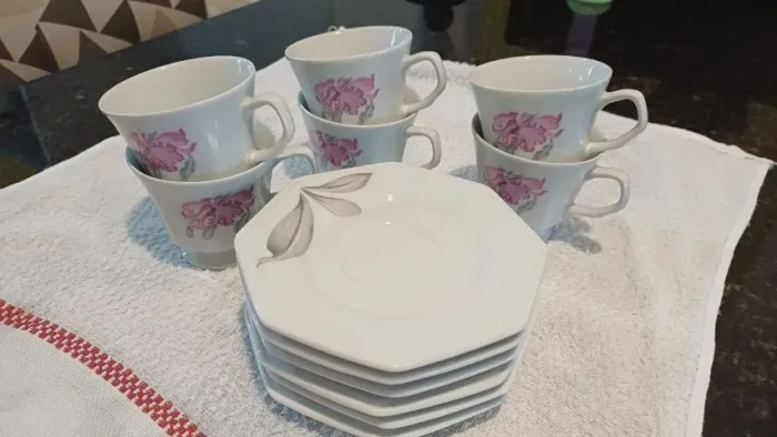 Conjunto Porcelana Chá Schmidt NOVO nunca usado